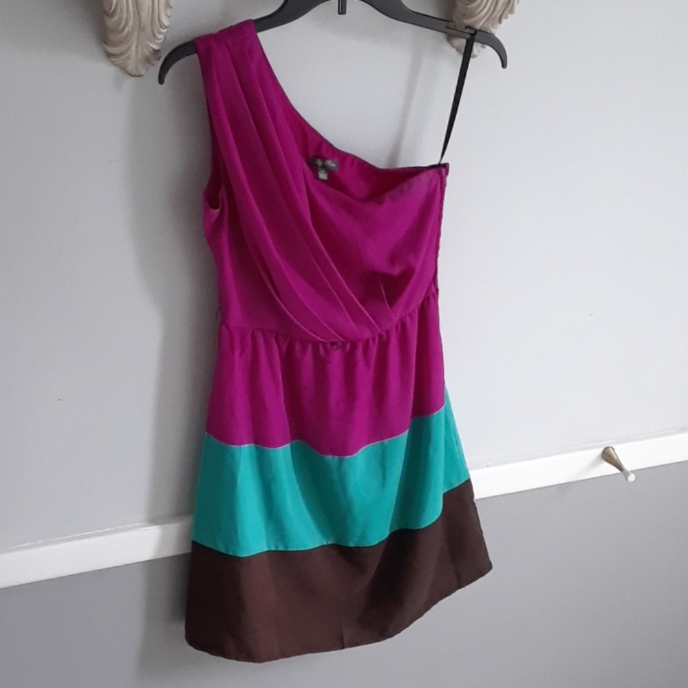 Lily Rose, one shoulder dress